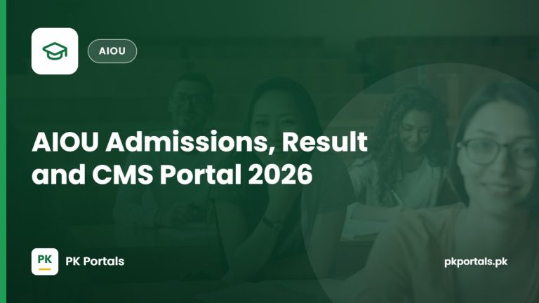 AIOU Admissions, Result and CMS Portal 2026: Complete Guide