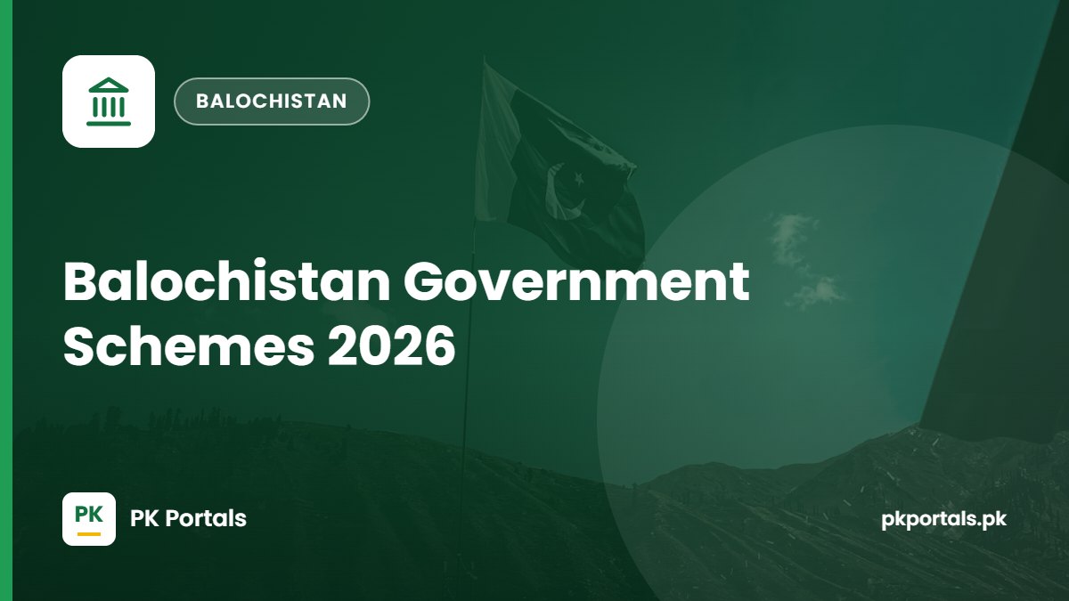 Balochistan Government Schemes 2026: Scholarships, Loans and Solar