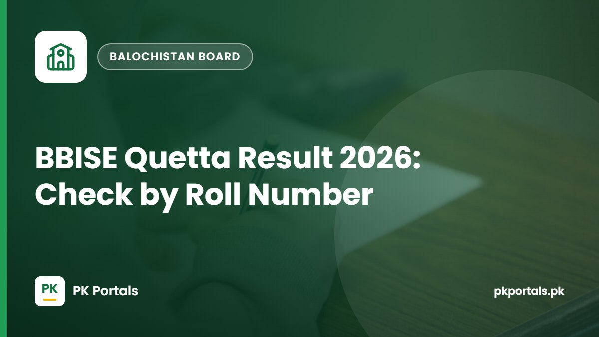 BBISE Quetta Result 2026: Balochistan Board Result by Roll Number