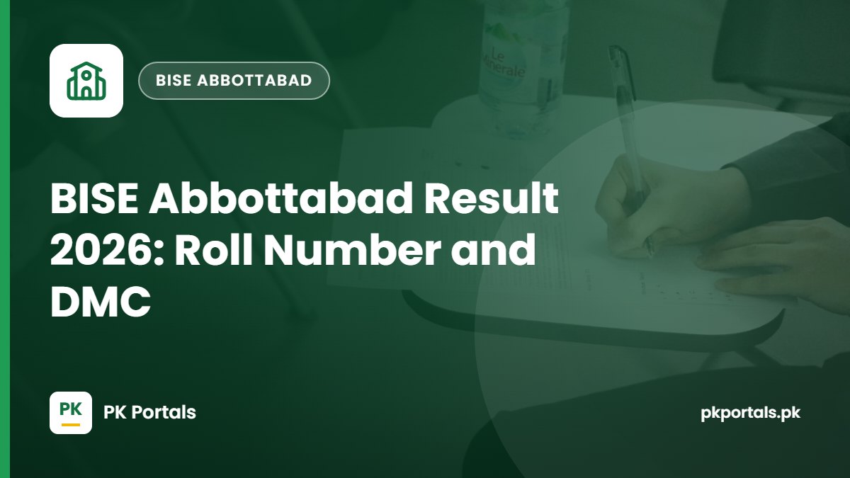 BISE Abbottabad Result 2026: Check by Roll Number and DMC