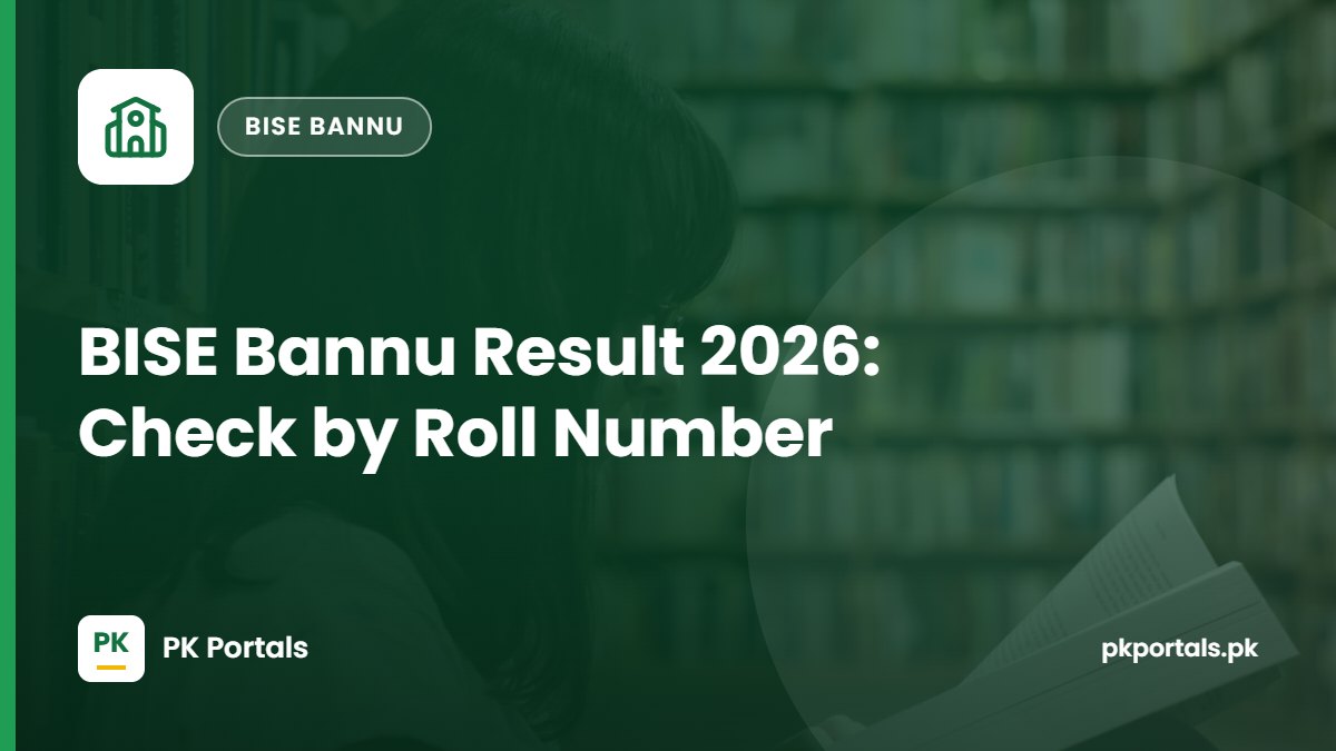 BISE Bannu Result 2026: Check by Roll Number and SMS