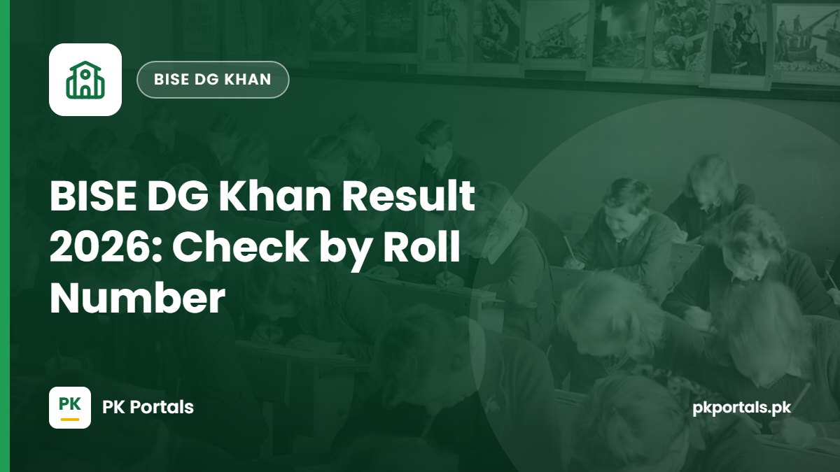 BISE DG Khan Result 2026: Check by Roll Number and SMS