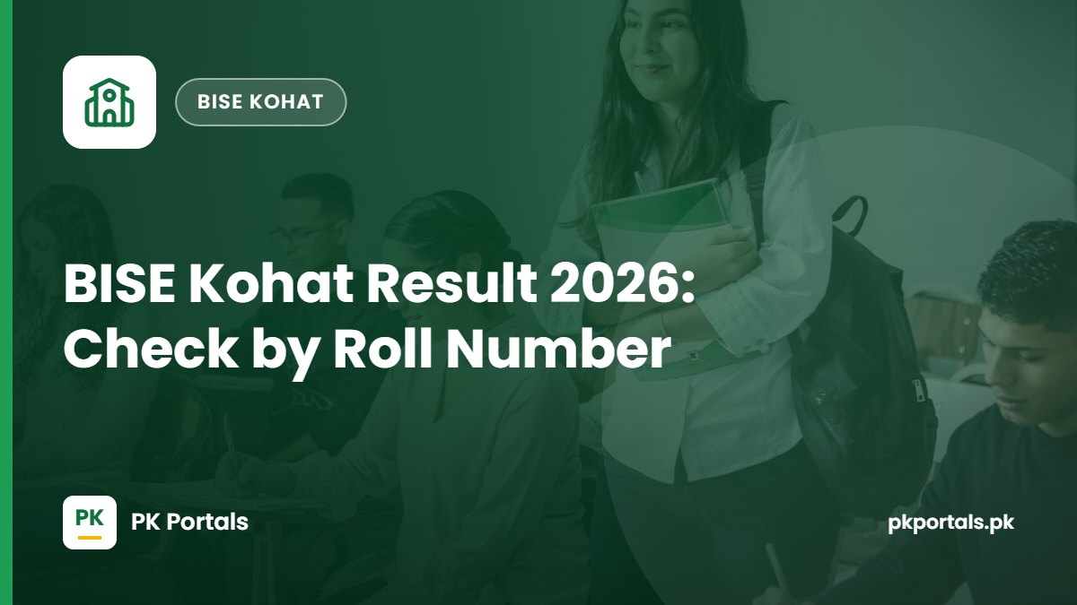 BISE Kohat Result 2026: Check by Roll Number and SMS