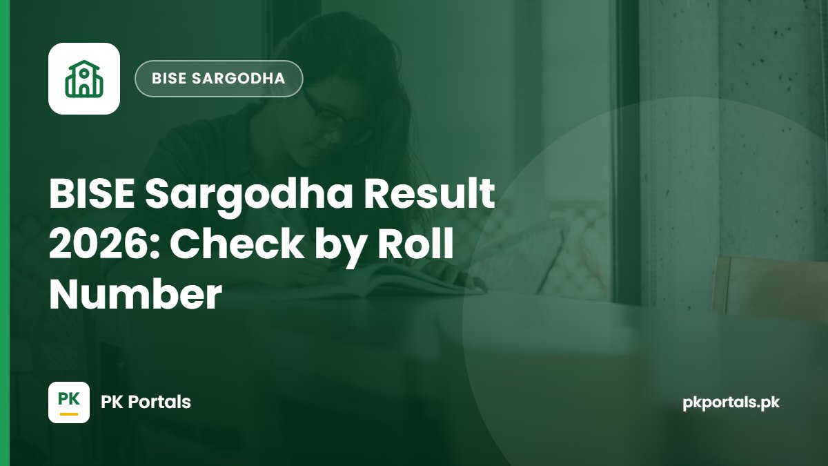 BISE Sargodha Result 2026: Check by Roll Number and SMS