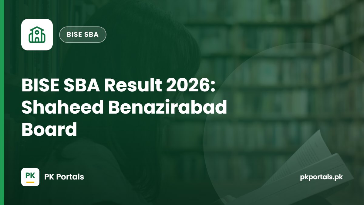 BISE SBA Result 2026: Shaheed Benazirabad Board by Roll Number