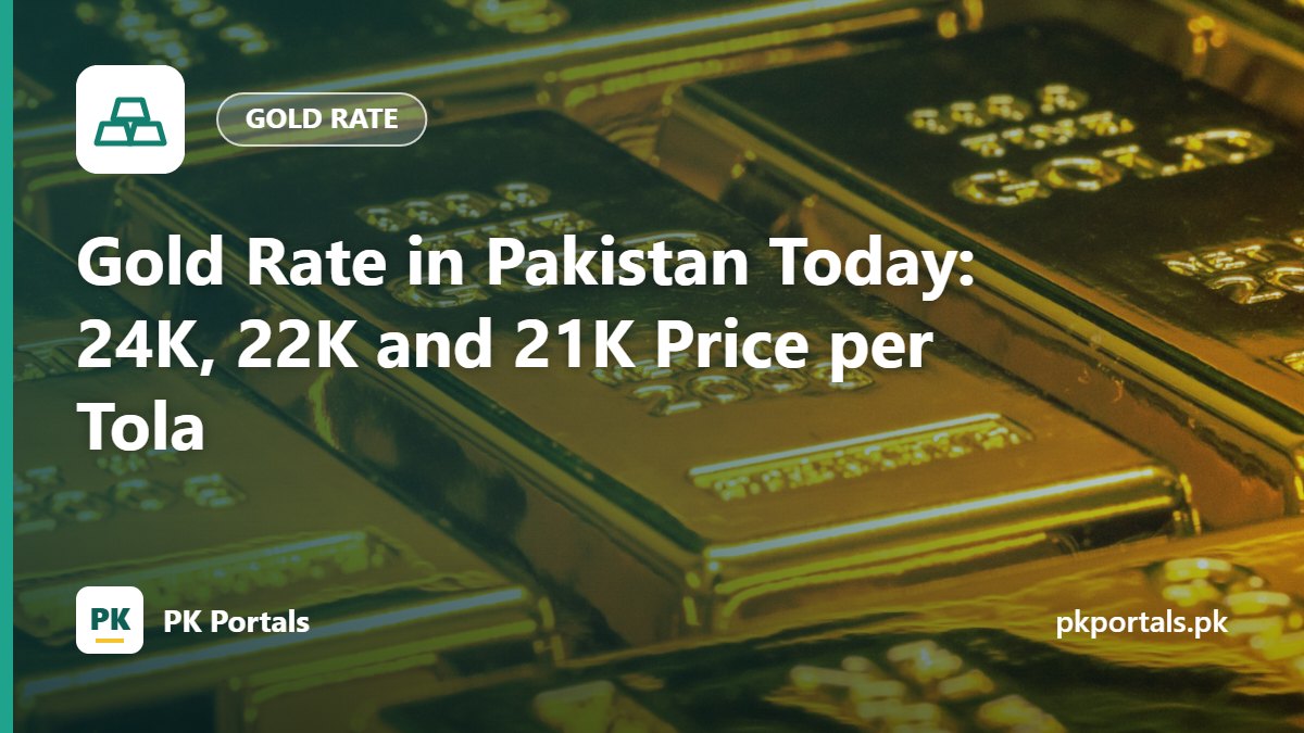 Gold Rate in Pakistan Today: 24K, 22K and 21K Price per Tola