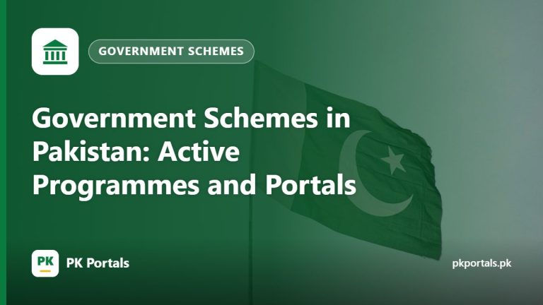 Government Schemes in Pakistan: Active Programmes and Portals