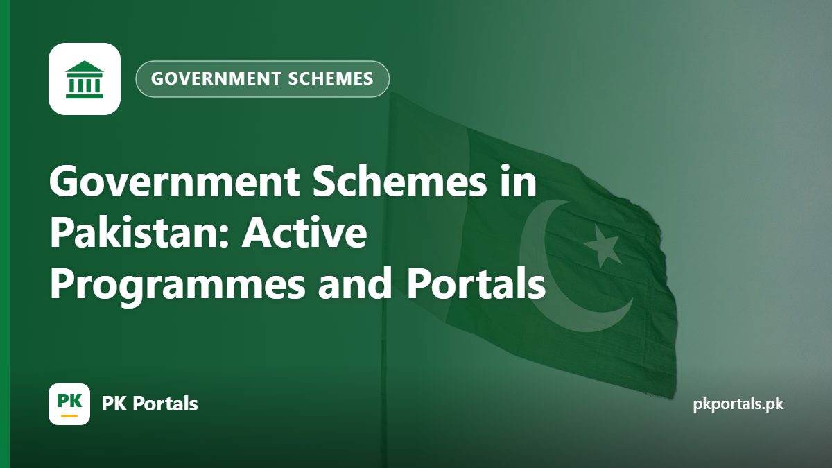 Government Schemes in Pakistan: Active Programmes and Portals