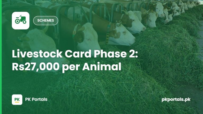 Livestock Card Phase 2: Rs27,000 per Animal