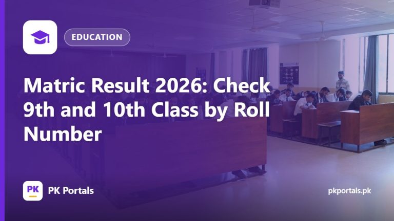 Matric Result 2026: Check 9th and 10th Class by Roll Number