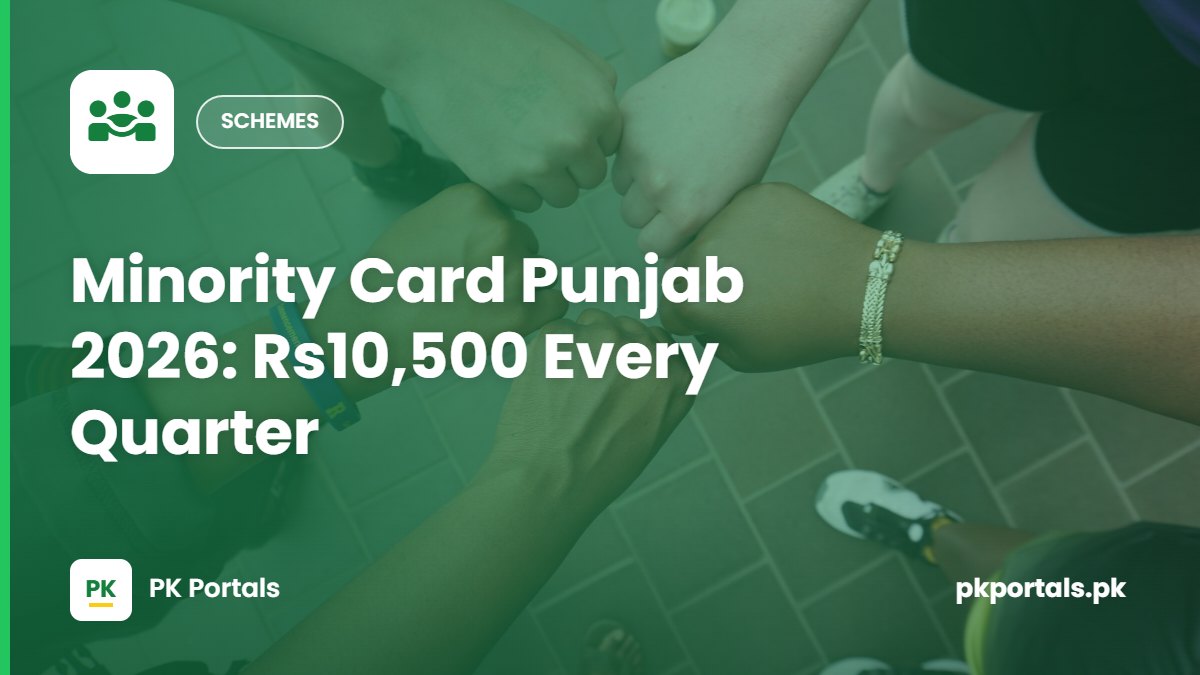 Minority Card Punjab 2026: Rs10,500 Every Quarter