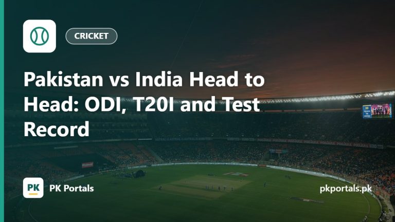 Pakistan vs India Head to Head: ODI, T20I and Test Record