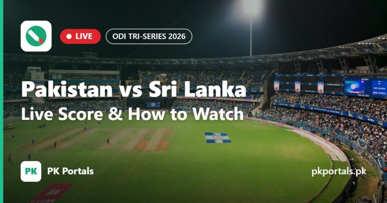 Pakistan vs Sri Lanka live score and how to watch live