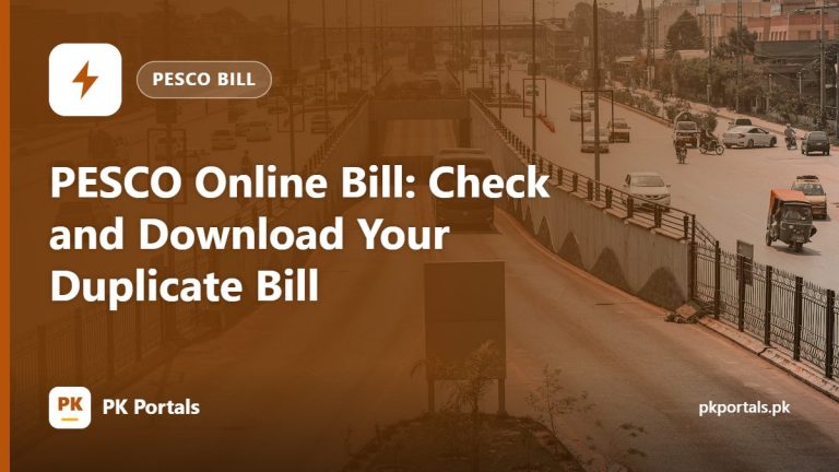 PESCO Online Bill: Check and Download Your Duplicate Bill