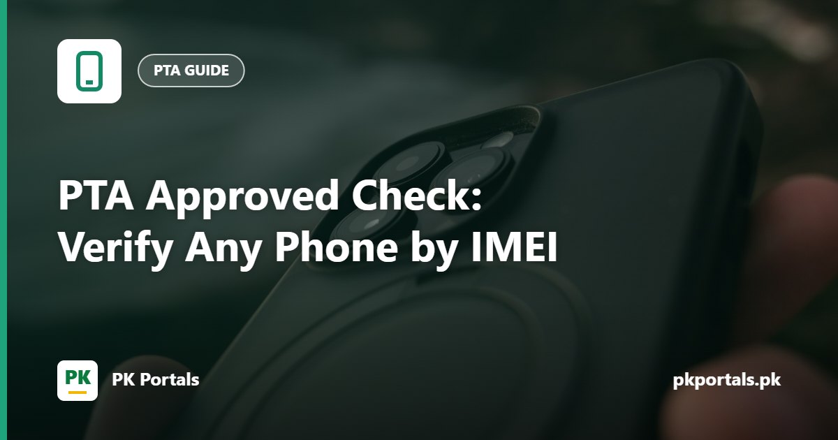 PTA approved check by IMEI with 8484