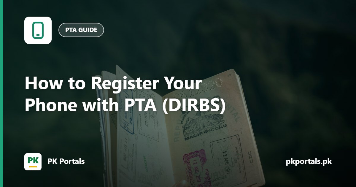 How to register a mobile phone with PTA through DIRBS