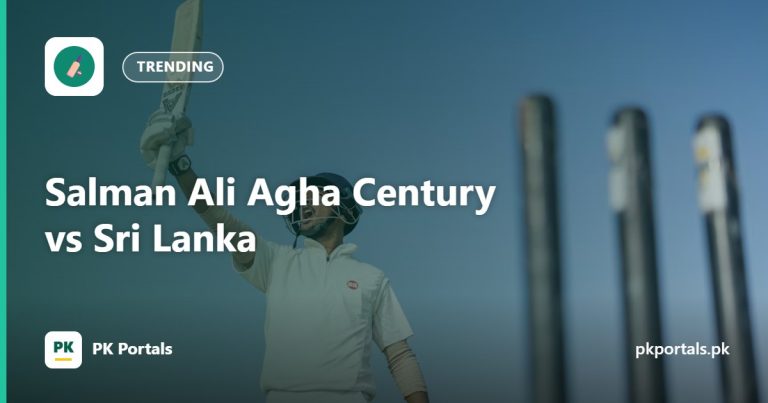 Salman Ali Agha Century vs Sri Lanka